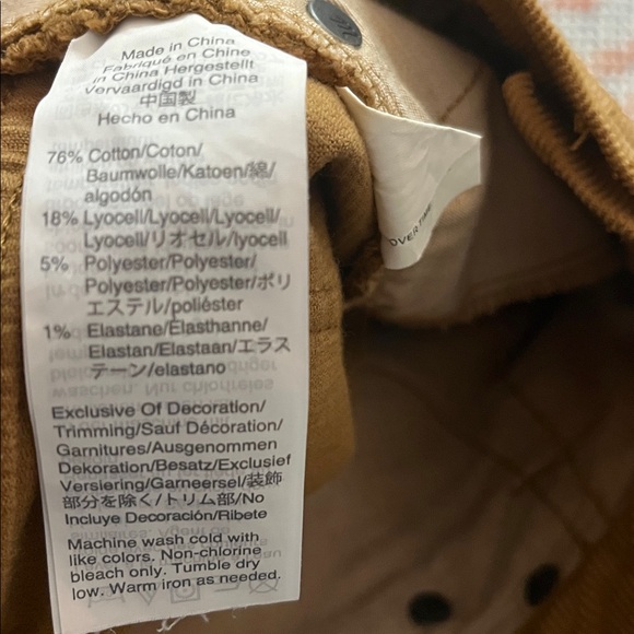 Madewell Tan Cali Demi-Boot Corduroy Pants Size 29 - Picture 8 of 10